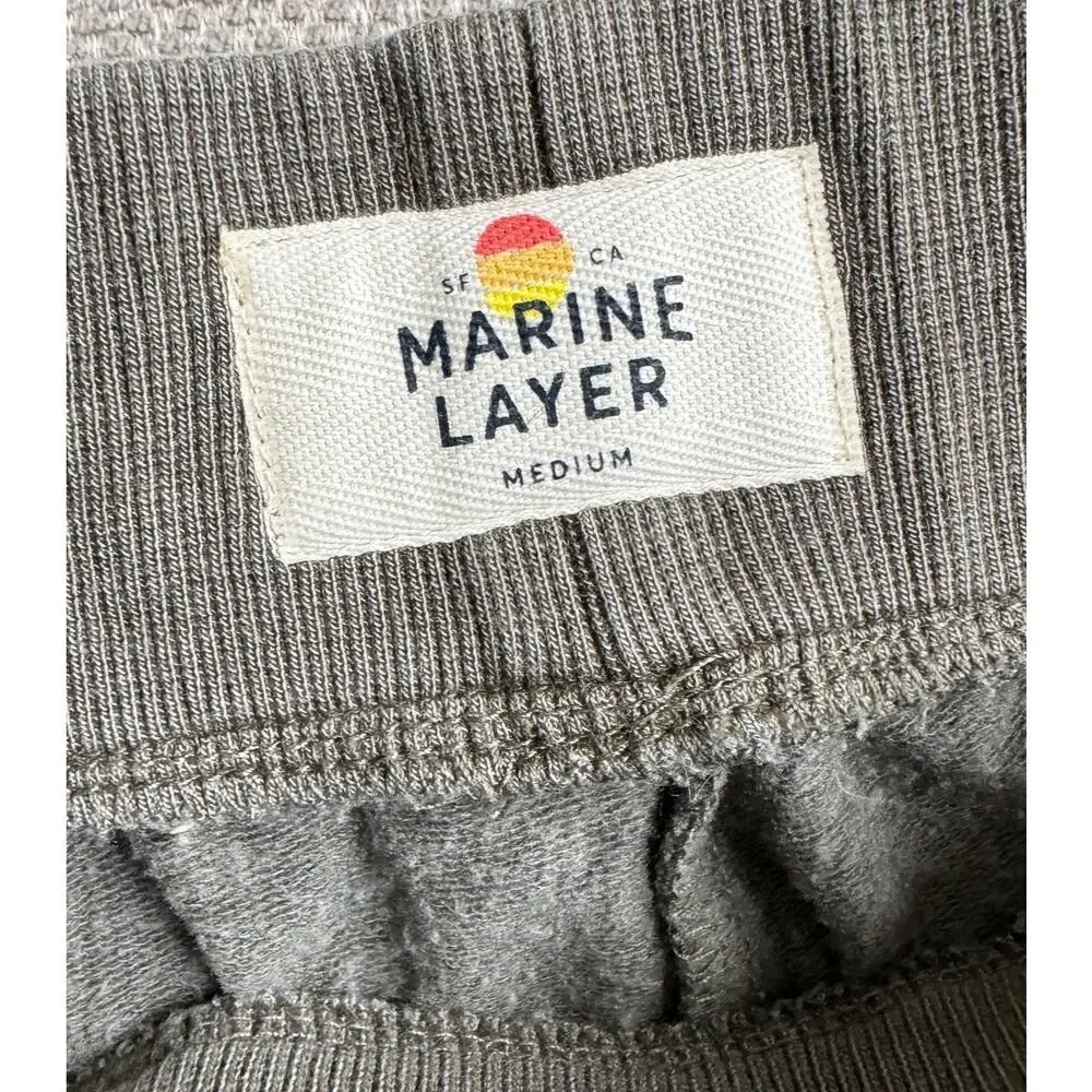 MARINE LAYER Cotton Tencel Green Pocket Jogger Active Pants Size M - Picture 3 of 3